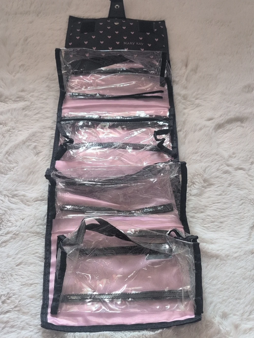 Mary Kay Pink & Black Hanging Cosmetic Organizer